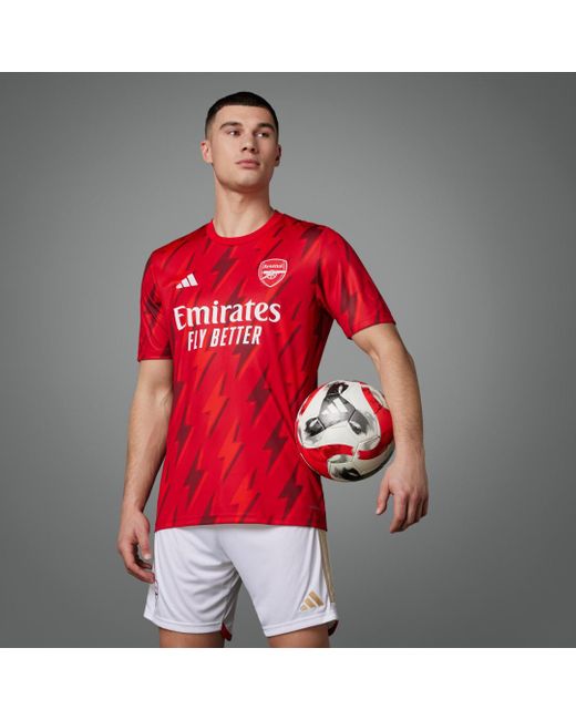 Adidas Red Arsenal Pre-match Jersey for men