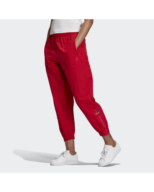 adidas Synthetisch Trainingsbroek in het Rood - Lyst