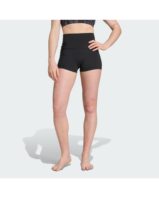 Adidas Blue All-Me Sculpt Booty Kurze Leggings