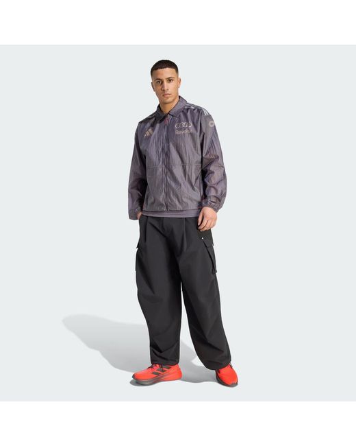 Adidas Purple Audi Revolut F1 Team Driver Paddock Jacket for men