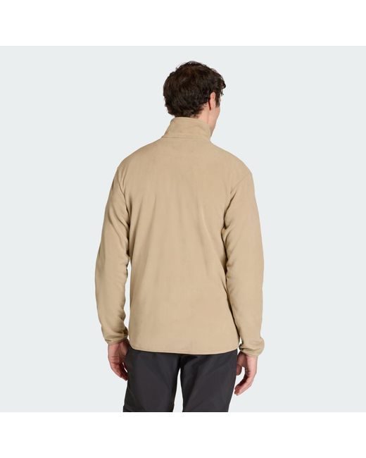 Adidas Natural Multi Essentials Full-Zip Fleece Jacket for men