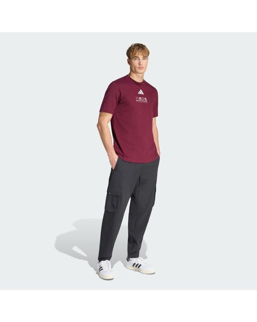 Adidas Red Essentials T-Shirt Ineos Grenadiers for men