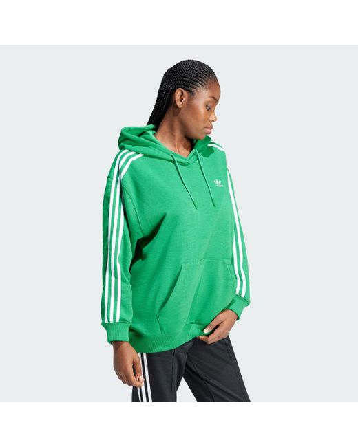 Adicolor 3-stripes Oversized di Adidas in Green