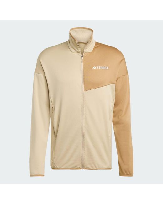 Giacca Terrex Xperior Climawarm Light Fleece di Adidas in Natural da Uomo