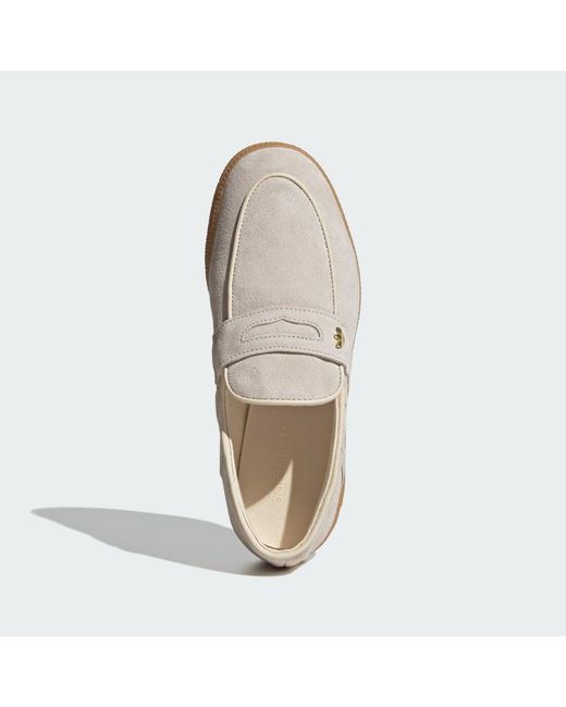 Adidas White Handball Spezial Loafer Schuh