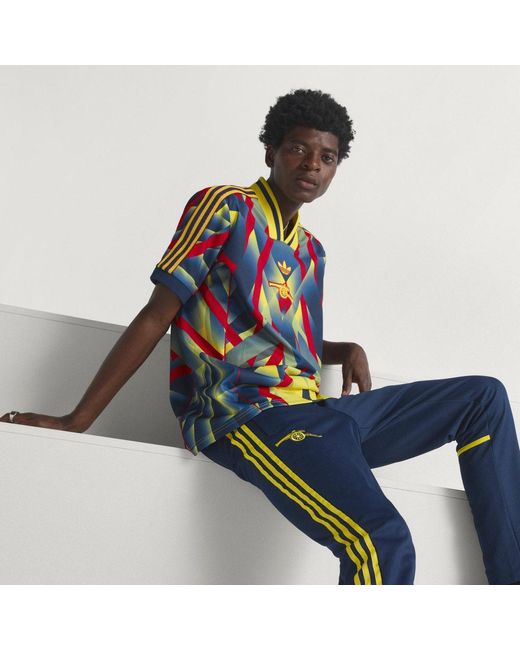 Adidas Blue Arsenal Fc Lfstlr Track Pant for men