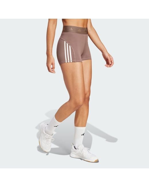 Adidas Orange Hyperglam 3-Inch Leggings
