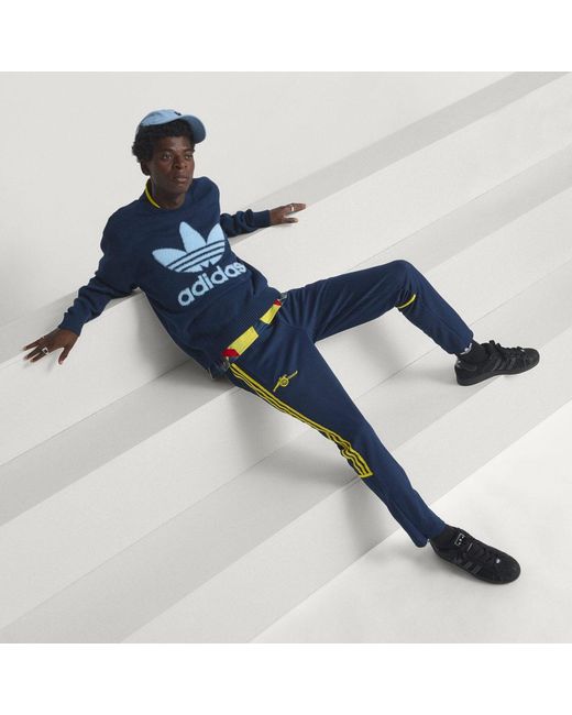 Adidas Blue Arsenal Fc Lfstlr Track Pant for men