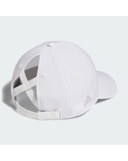 Adidas White Crisscross Crestable Cap