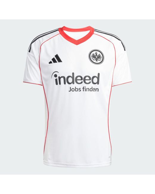 Adidas White Eintracht Frankfurt 25/26 Away Jersey for men