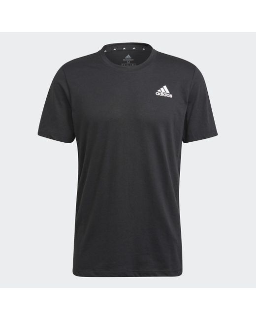 Heren Kleding voor voor T-shirts voor Singlets adidas Synthetisch Jersey in het Zwart voor heren 