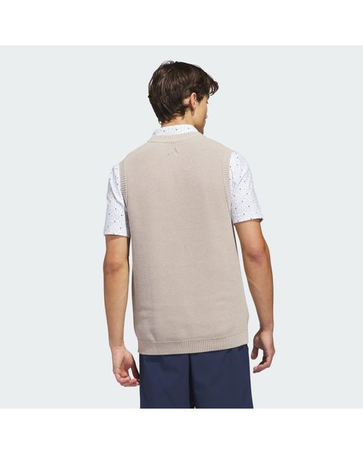 Adidas White Ultimate365+ Knit Vest for men