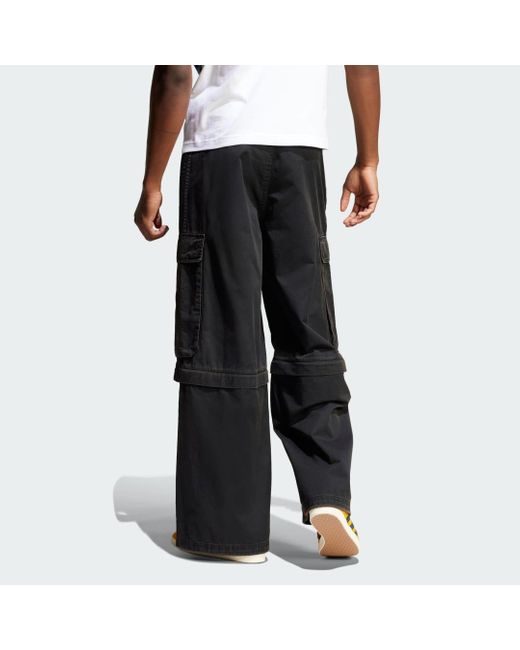 Adidas Black Adilenium Season 3 Cargo Pants for men