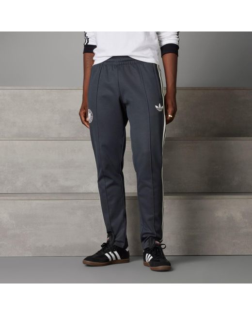 Adidas Gray Germany Beckenbauer Tracksuit Bottoms