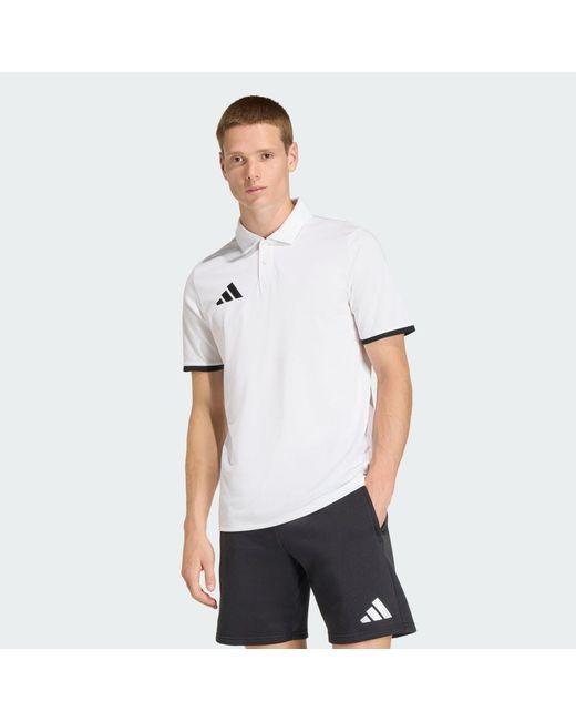 Adidas White Entrada26 Polo Shirt for men