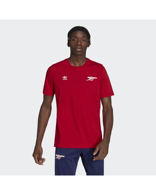 Adidas Red Arsenal Essentials Trefoil T-shirt for men