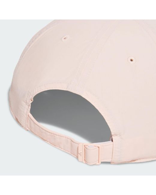 Adidas Pink 5 Panel Crinkled Nylon Cap