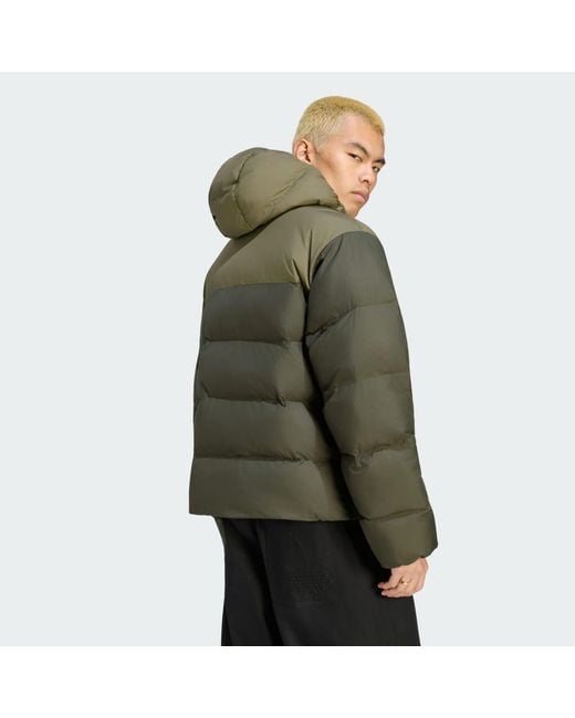 Adidas Green Hooded Regen Jacket for men