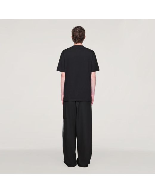 Adidas Black Y-3 Regular Short Sleeve T-Shirt