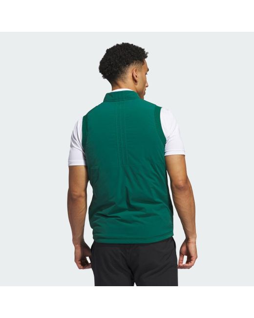 Adidas Green Ultimate365 Tour Frostguard Full-Zip Padded Vest for men
