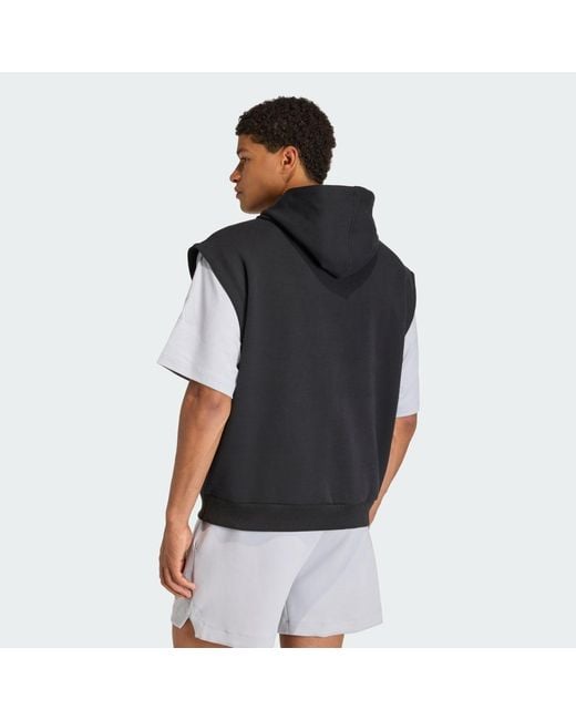 Chaleco Con Capucha Soft Lux Adidas de hombre de color Black