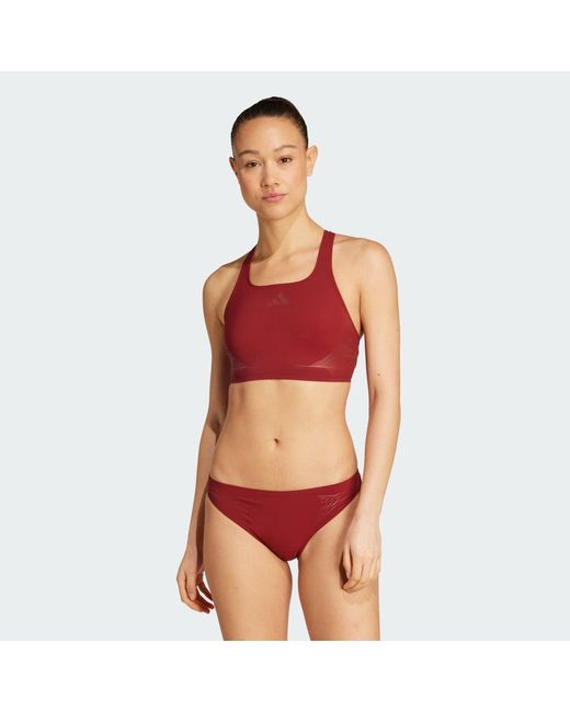Adidas Red Lanelux Y-Back Bikini