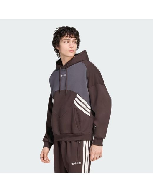 Adidas Brown Munich 93 Hoodie for men