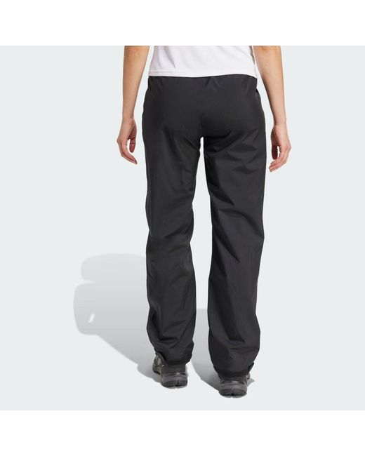 Adidas Gray Terrex Multi Climaproof Two-Layer Rain Tracksuit Bottoms