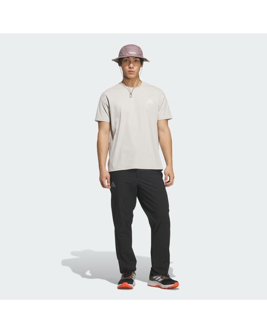 Adidas White Xploric Climacool Graphic T-Shirt for men