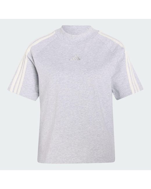 Adidas Originals White Kit 3-Stripes T-Shirt