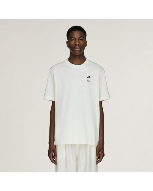 Adidas White X Arte Antwerp Graphic T-Shirt for men