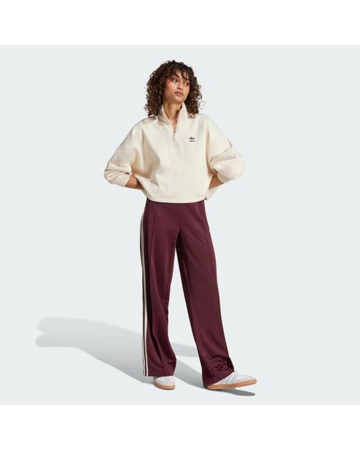 Adidas Red Adicolor Classic Firebird Loose Track Tracksuit Bottoms