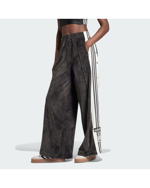 adidas Adibreak Velour Track Joggers in Black | Lyst UK