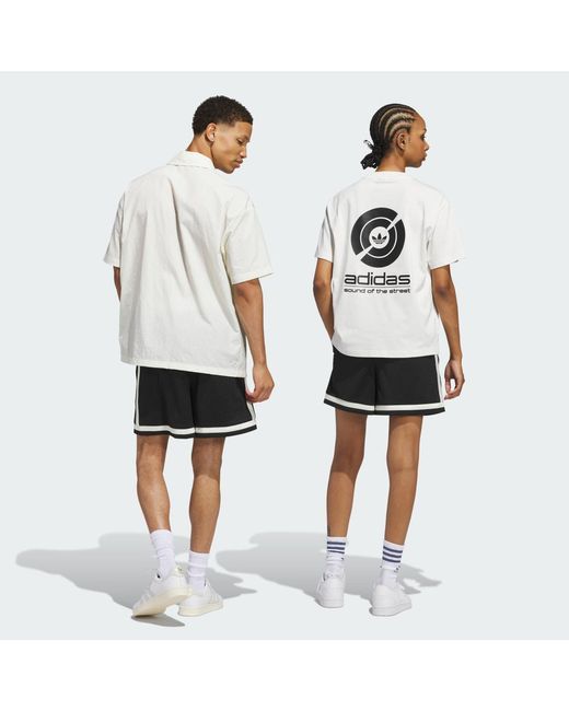 Adidas White Originals Basketball Shorts