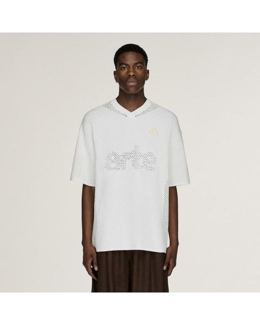 Adidas White X Arte Antwerp Flatknit Jersey for men