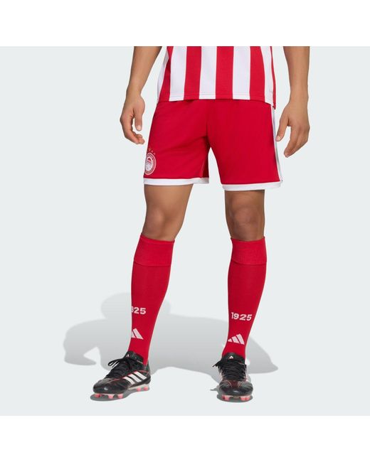 Adidas Red Olympiacos 26/27 Home Shorts for men