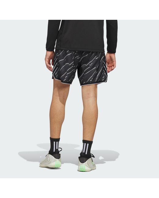 Adidas Black Crazy Lite Aop Shorts for men