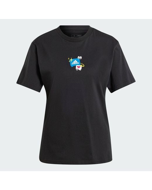 Adidas Black Remoji Graphic Tee