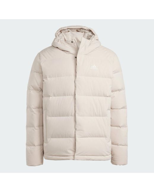 Adidas Natural Helionic Hooded Down Jacket for men