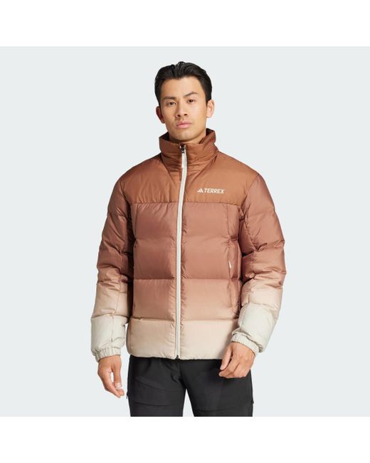 Giacca Imbottita Xploric Wind.Rdy Gradient Goose Down di Adidas in Brown da Uomo