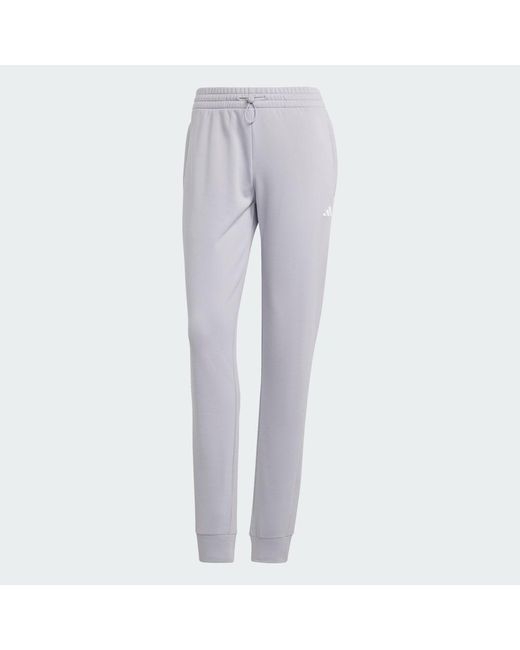 Adidas Gray Aeroready Game And Go Regular Tapered Fleece Pants
