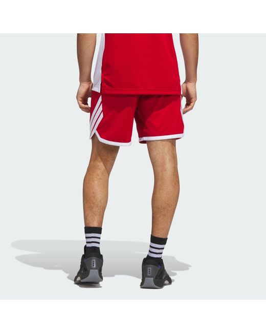 Adidas Red 3G Speed Basketball Aeroready Shorts for men