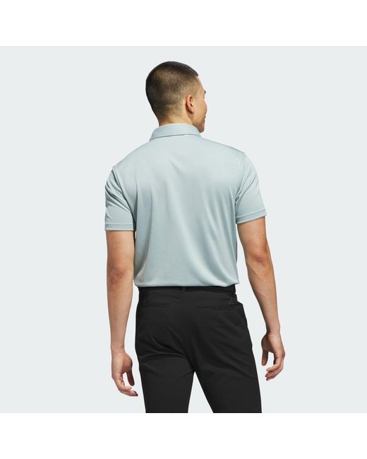 Adidas Performance Solid Poloshirt in Blue für Herren