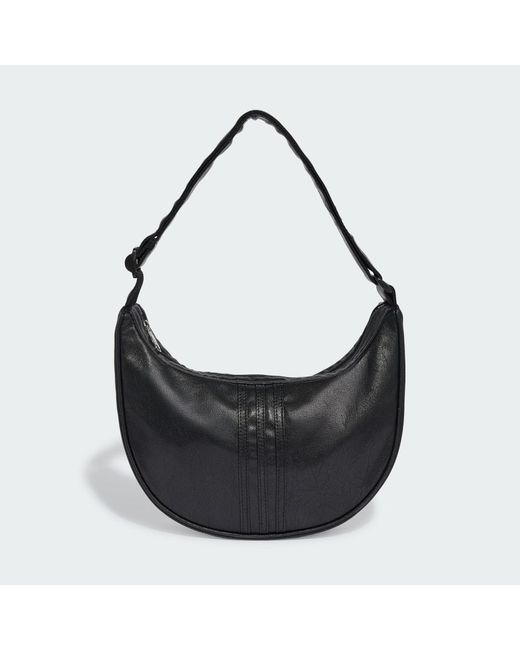 Adidas Black Adicolor Half Crescent Bag Metallic Pu