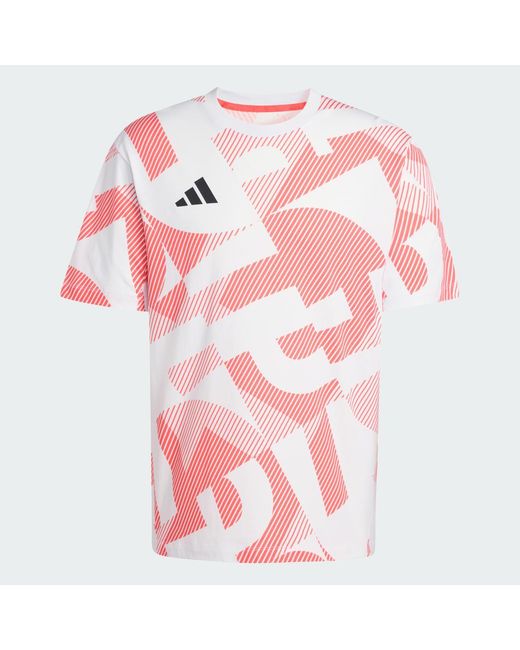 Adidas Red Poc Aop T-Shirt M for men