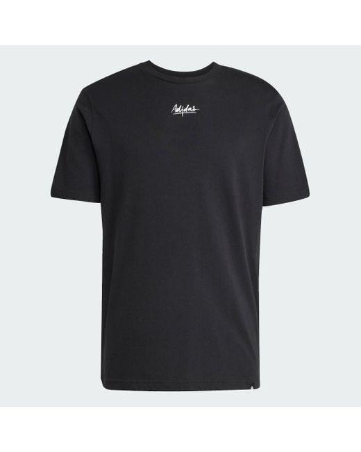 Camiseta Lounge Still Life Lemons Graphic Adidas de hombre de color Black