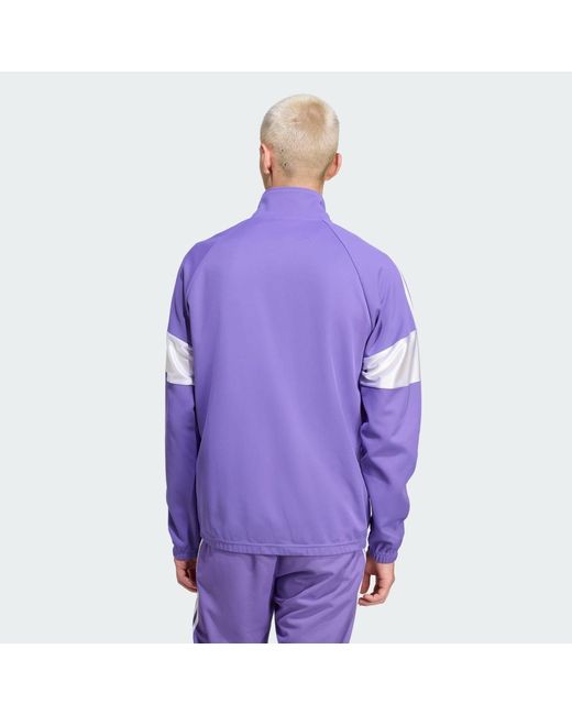 Adidas Purple Real Madrid Lfstlr Track Top for men