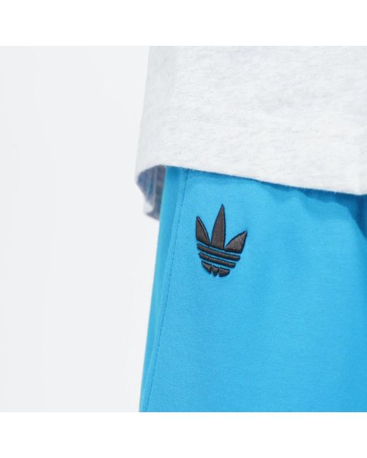 Adidas Blue Street Neuclassics Cuffed Sweat Tracksuit Bottoms for men