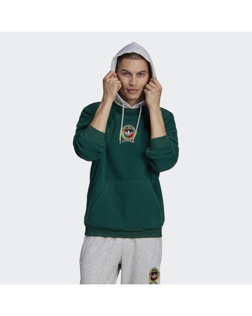 Adidas Collegiate Crest Hoodie in het Green voor heren