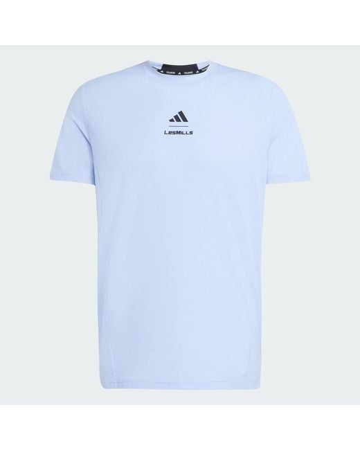 Adidas Originals Blue Les Mills Graphic Tee for men